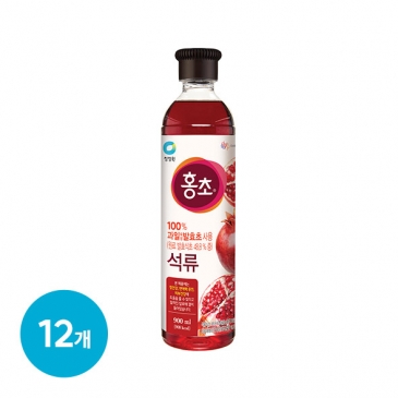 [박스] 청정원 홍초 석류 900ml x12개입