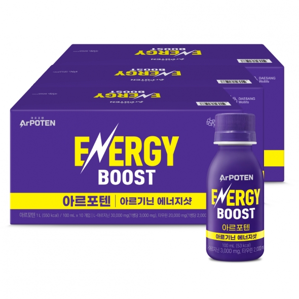 [2/9~순차출고] 대상웰라이프 아르포텐(ArPOTEN) 에너지샷 (100mlx10개입), 3박스