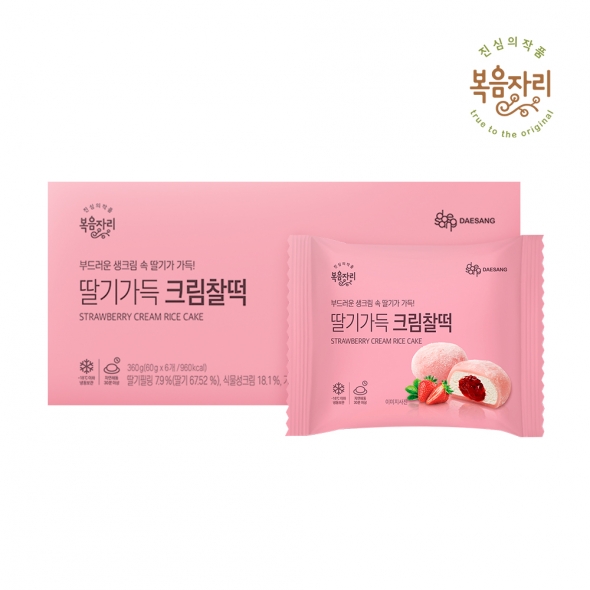 복음자리 달달한 잼가득 딸기크림떡 60gx6개입 복음자리 달달한 잼가득 딸기크림떡 60gx6개입
