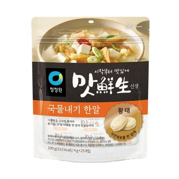 청정원 맛선생 황태 국물내기 한알 100g(25입)