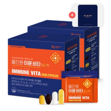 (쇼핑백포함)대상웰라이프 올인원 이뮨 비타 멀티팩 (28포), 2박스