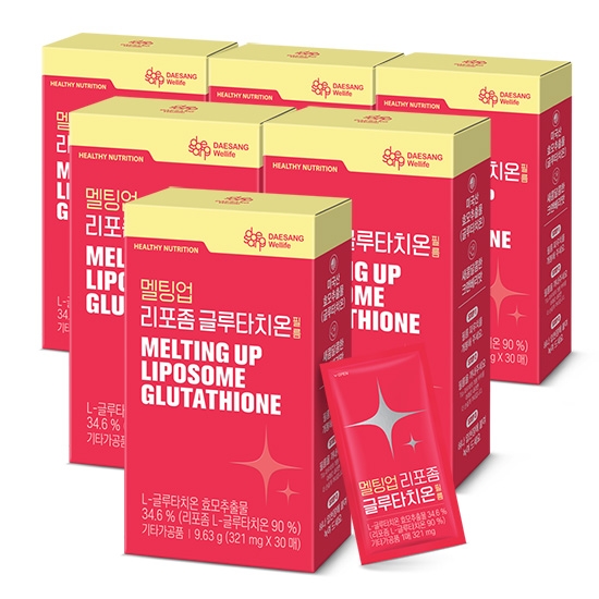 대상웰라이프 멜팅업 글루타치온 필름 (309mgx30매), 6박스