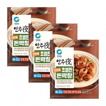 청정원 안주夜 오븐에 초벌한 돈막창 260g x3개
