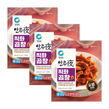 청정원 안주夜 논현동포차스타일 직화곱창 260gx3