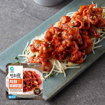 [타임특가] 청정원 안주夜 직화 무뼈닭발 160g