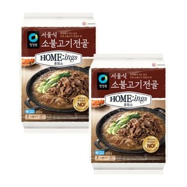 청정원 호밍스 서울식 소불고기전골 650gx2개