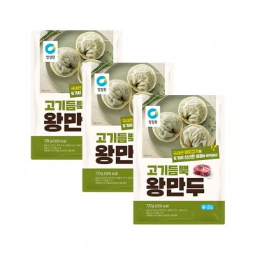 청정원 고기듬뿍 왕만두 770gx3
