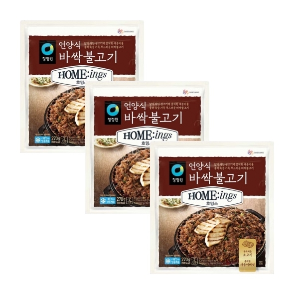 청정원 호밍스 언양식 바싹불고기 270g x3개