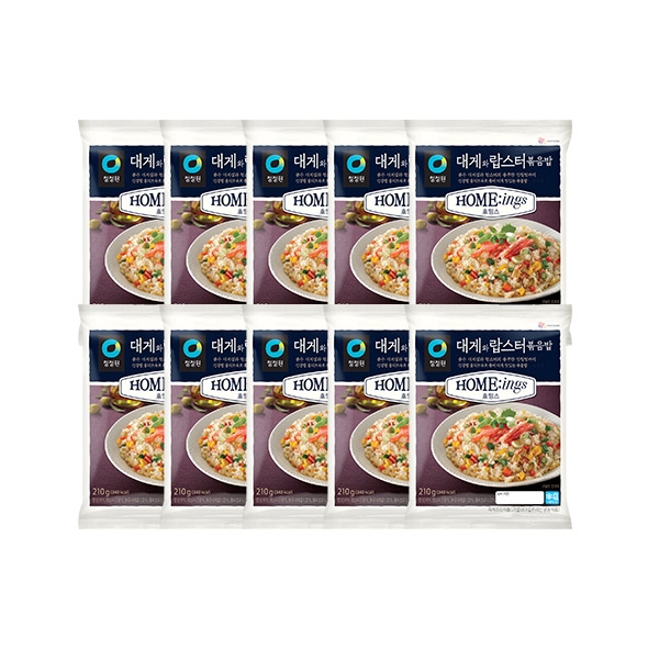 청정원 호밍스 대게와 랍스터볶음밥 210g x10개