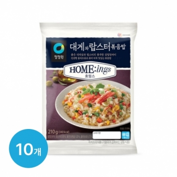 청정원 호밍스 대게와 랍스터볶음밥 210g x10개