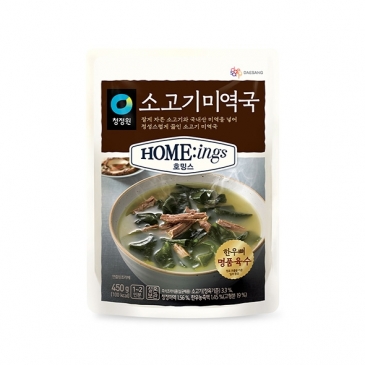 청정원 호밍스 소고기미역국 450g