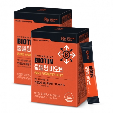 대상웰라이프 쿨멜팅 비오틴 30포, 2ea