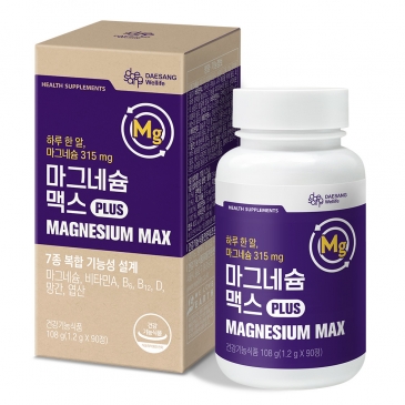 대상웰라이프 마그네슘 맥스 (1.2g&times;90정) /3개월분, 1박스