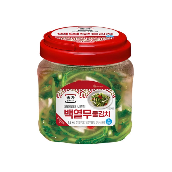 [타임특가] 종가 백열무물김치 1.2kg x2개