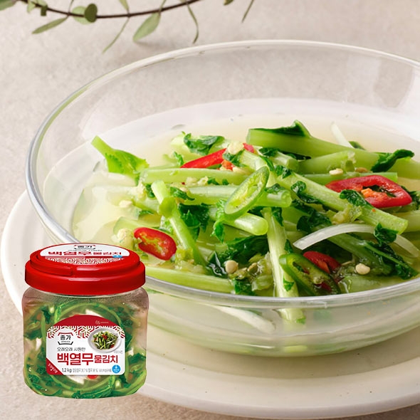 [타임특가] 종가 백열무물김치 1.2kg x2개