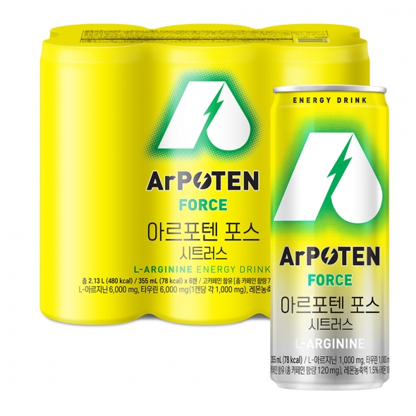 대상웰라이프 아르포텐(ArPOTEN) 포스 시트러스(355mlx6캔) 1ea, 총6캔