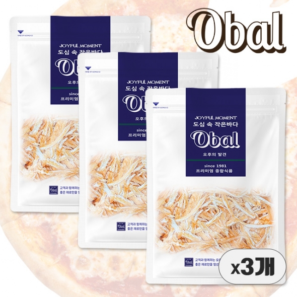 [오발] 피자찡어100g x3개