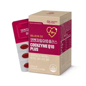 대상웰라이프 코엔자임Q10 플러스 (500mgx30캡슐), 1박스