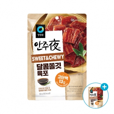 (1+1) 안주夜 달콤쫄깃육포 30g