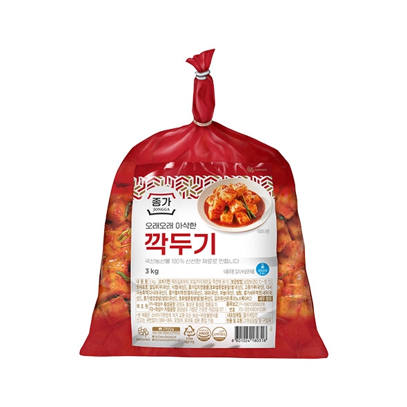 [타임특가] 종가 깍두기 3kg