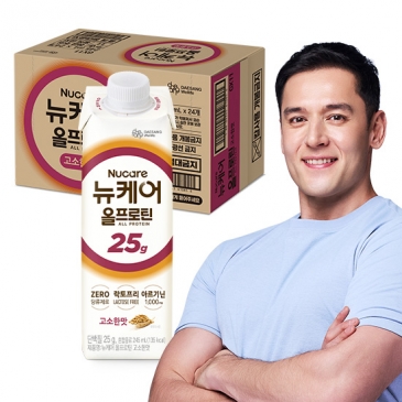 대상웰라이프 뉴케어 올프로틴 고소한맛 (245mlx24팩) 1박스 /단백질 25g 아르기닌 함유