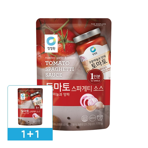 (1+1) 청정원 토마토 스파게티소스 1인분170g