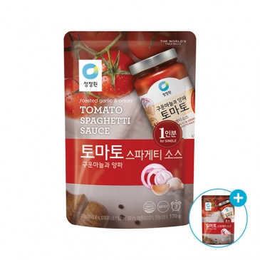 (1+1) 청정원 싱글파우치 토마토 스파게티소스 1인분170g