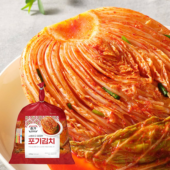 (주말특가)종가 시원하고 깔끔한 포기김치 2.8kg x2개 /5,000P 추가적립