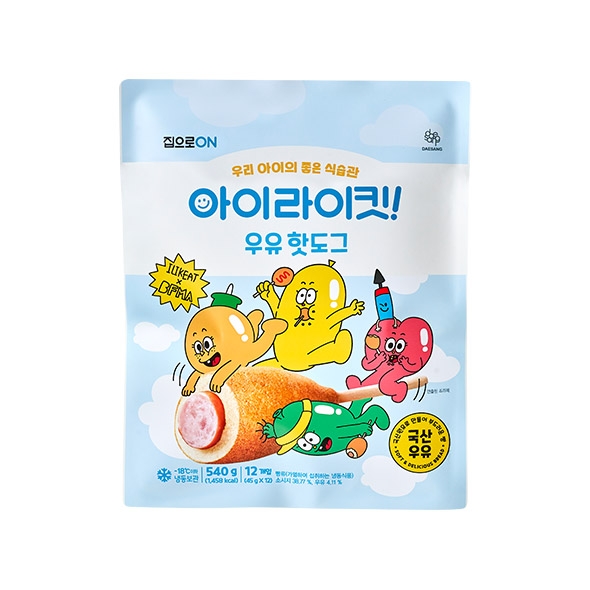 집으로ON 아이라이킷 우유핫도그 540g(스티커 증정)