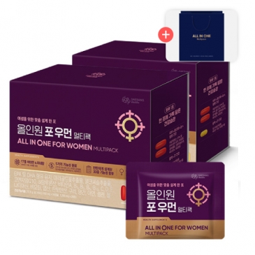 (쇼핑백포함)대상웰라이프 올인원 포우먼 멀티팩 (28포), 2박스