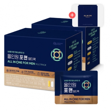 (쇼핑백포함)대상웰라이프 올인원 포맨 멀티팩 (28포), 2박스