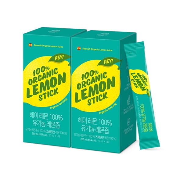 대상웰라이프 헤이N 100% 유기농 레몬즙 (20mlx14포), 2박스