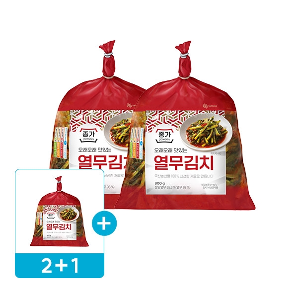 (2+1) 종가 오래오래 맛있는 열무김치 900g