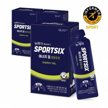 뉴케어 스포식스 에너지젤 청포도맛(45gx8포) 3박스