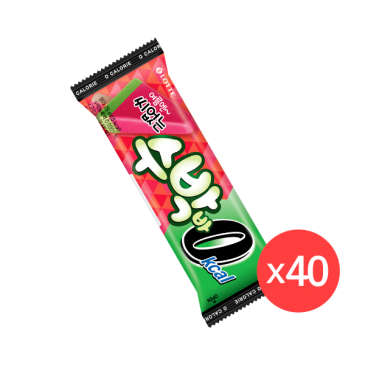 [롯데][빙과][무배] 0칼로리 수박바 40개