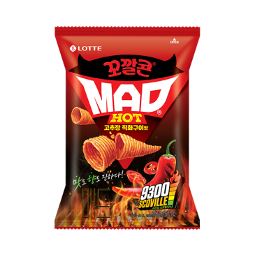 [롯데웰푸드]꼬깔콘 매드핫 고추장직화구이맛 134g