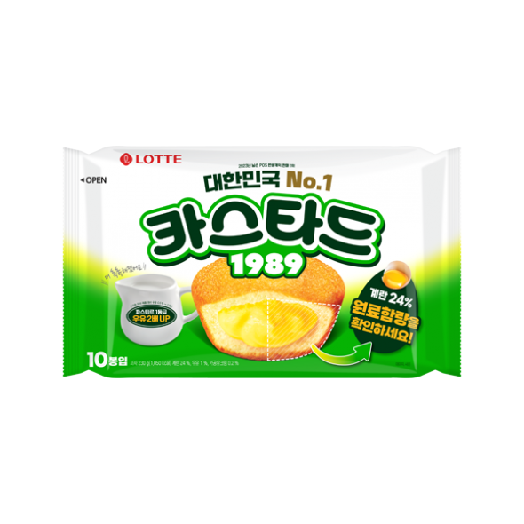 [롯데웰푸드]카스타드 오리지널 230g (리뉴얼)