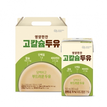 대상웰라이프 영양 한잔 고칼슘 두유 (150mlx24팩), 1박스