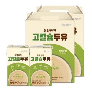 대상웰라이프 영양 한잔 고칼슘 두유 (150mlx24팩), 2박스