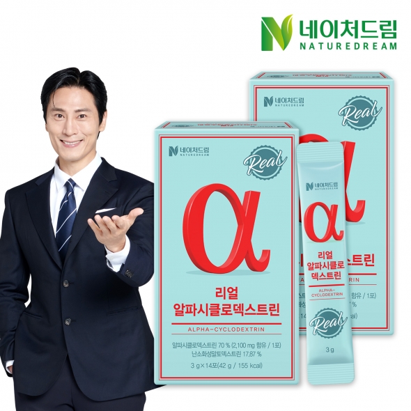 네이처드림 리얼 알파시클로덱스트린 3g 14포 2박스 / 알파CD 제로파우더