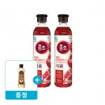 청정원 홍초 석류 900ml x2개 + (증정) 청정원 알룰로스 시럽용 500g