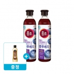 청정원 홍초 블루베리 900mlx2개 + (증정) 청정원 알룰로스 시럽용 500g