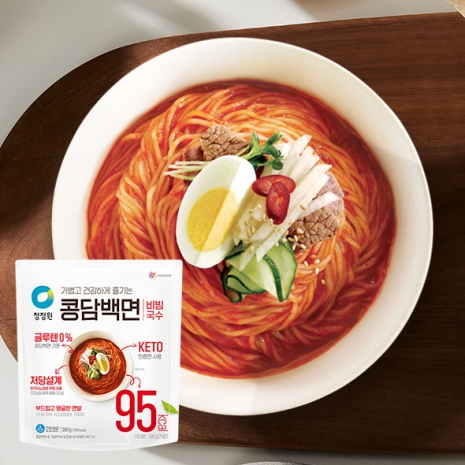 (주말특가) 청정원 콩담백면 비빔 380g x3개 /4000P 추가적립