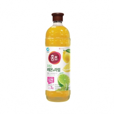 청정원 홍초 저당 레몬&라임 1.5L