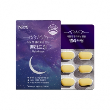 [뉴네이처] 식물성 멜라토닌 함유 멜라드림 (600mg*30정)