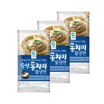 [40% 추가적립]청정원 동치미 물냉면 910g(2인분) x3개
