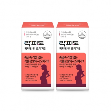 락피도 맘엔맘엔 오메가3 (60캡슐) /30일분, 2ea