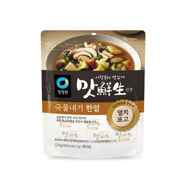 청정원 맛선생 멸치표고 한알 120g(4g*30ea)