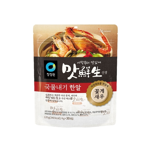청정원 맛선생 꽃게새우 한알 120g(4g*30ea)