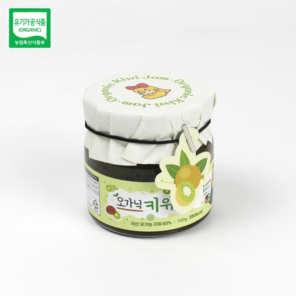 홍성 농부의 국내산 유기농 키위잼 140g x 2ea / 유기농키위 60% 홍성 농부의 국내산 유기농 키위잼 140g x 2ea / 유기농키위 60%